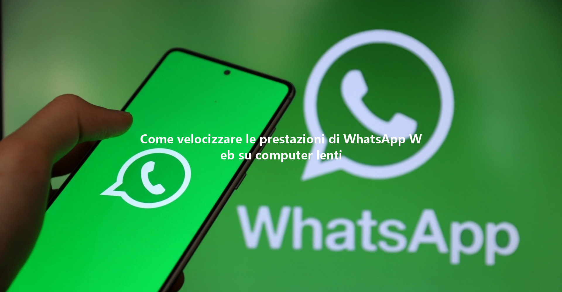 Come velocizzare le prestazioni di WhatsApp Web su computer lenti